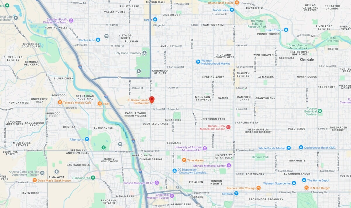 Low Income Rentals. Alborada Apartments on Oracle Map