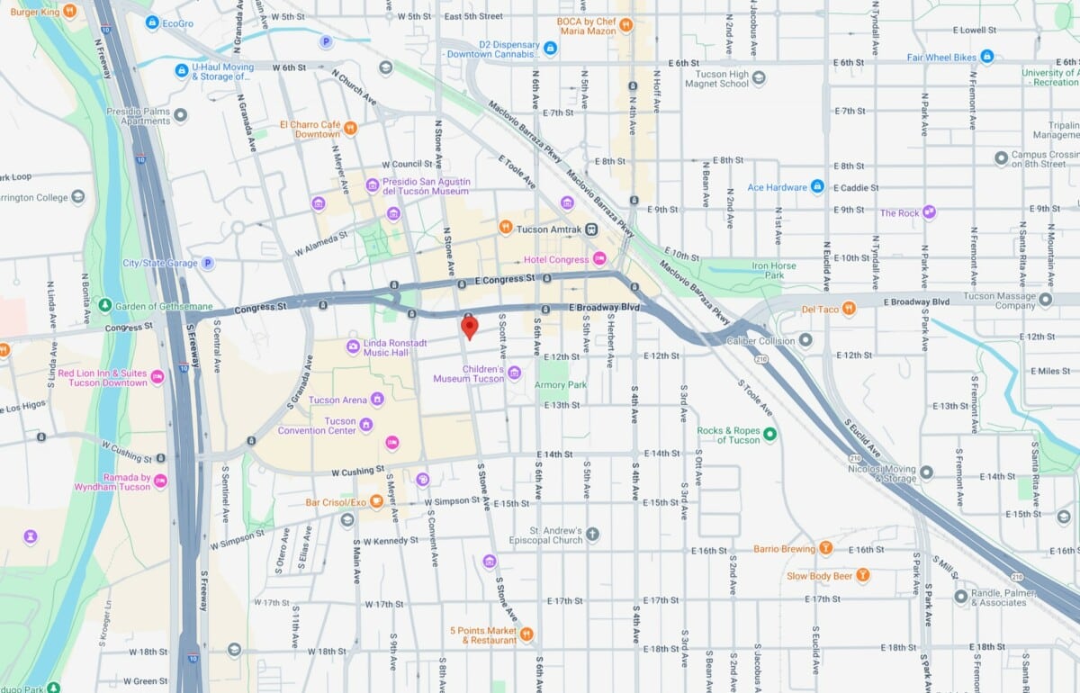Homeless Veteran Housing. Rally Point Apartments. Map