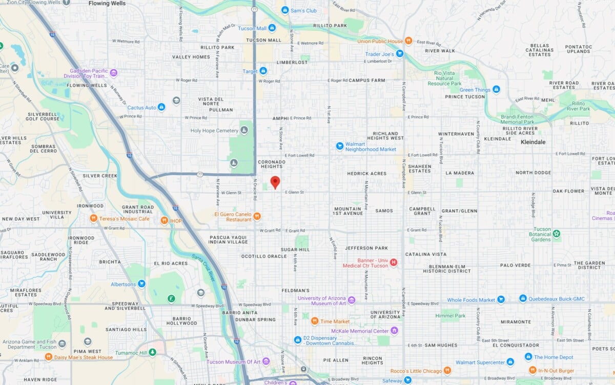 Low Income Housing. Storacle Point Apartments on Castro. Map.