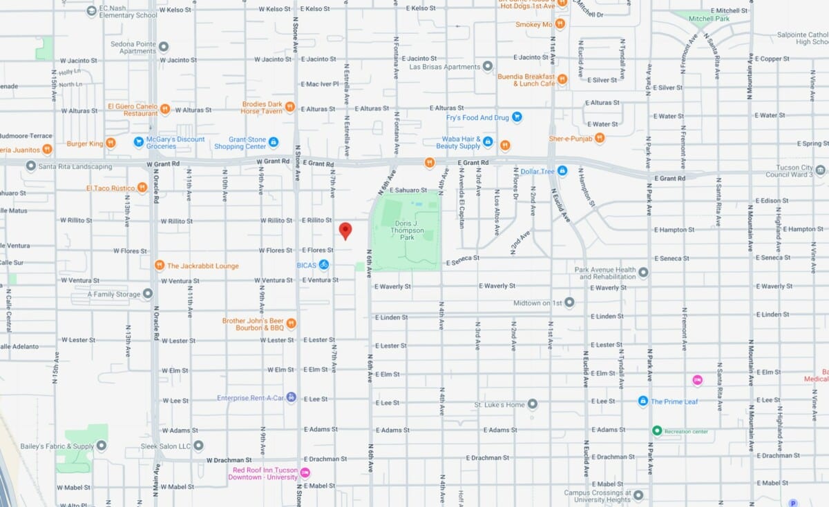 HUD 811 housing. Sueno Nuevo Apartments. Map
