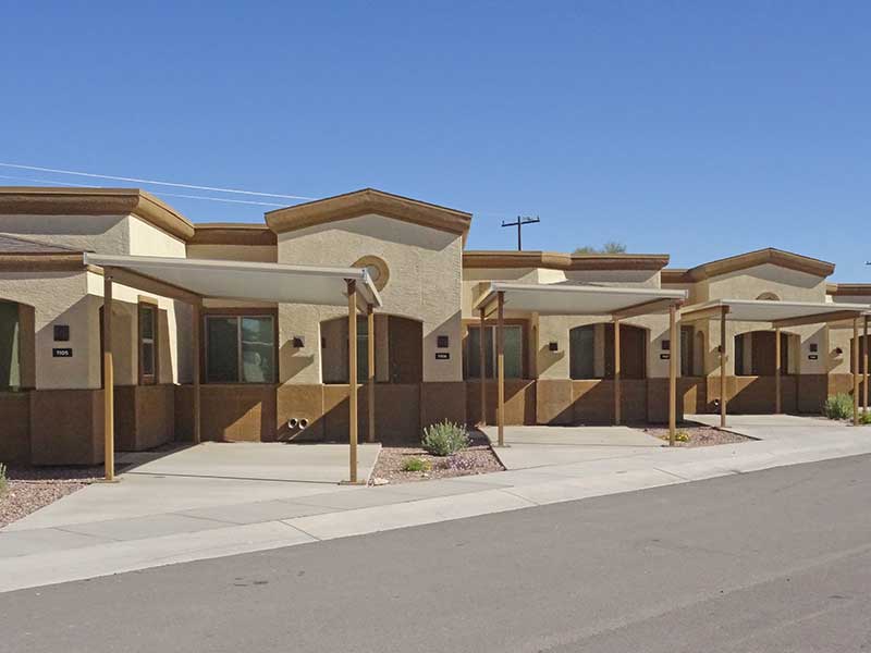 Homeless housing. Miracle Point Apartments.