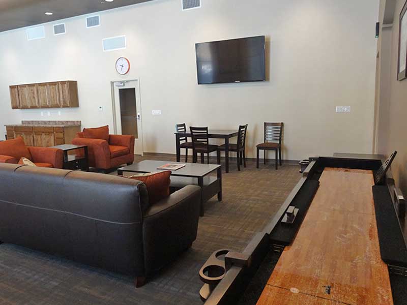 Homeless Veteran Housing. Rally Point Apartments. Community Center.