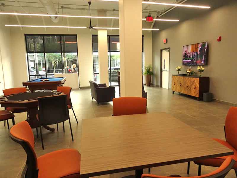 Senior housing. West Point Apartments. Community Center.