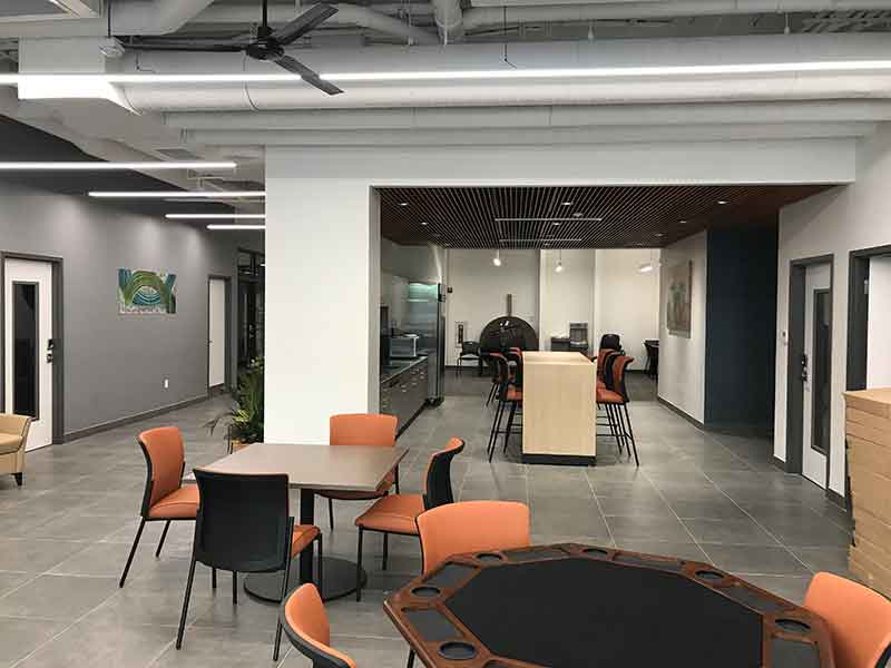 Senior housing. West Point Apartments. Community Center.